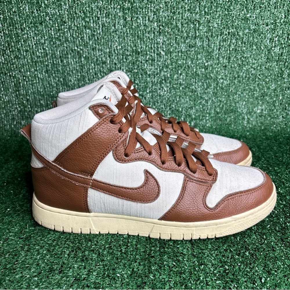 Nike Dunk High PRM Vintage Pecan Sail Men’s Sz 9 DQ8800-200‎
